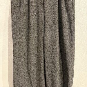 H&M Black and Gray Herringbone Trousers